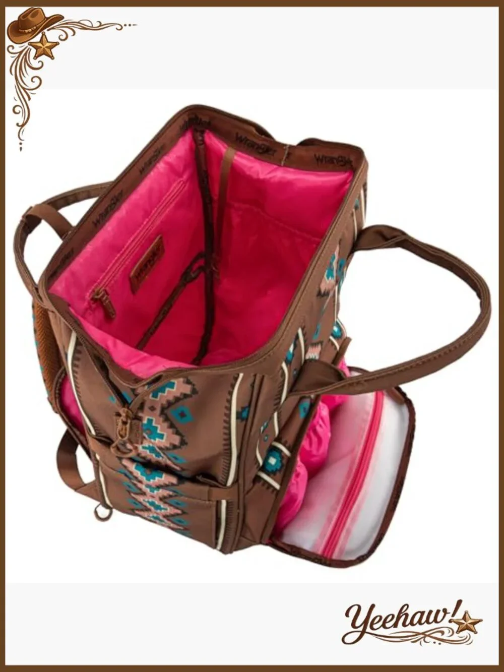 Western Aztec Diaper Bag Backpack Travel Backpack Multi-Function Baby Bags for